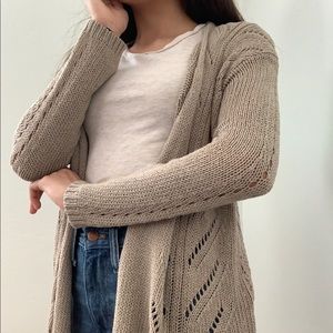 O’Neill Tan Weaved Cardigan